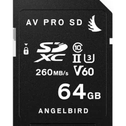 AngelBird Sd Memory Cards>AV Pro 64GB SDXC UHS-II 260MB/s Memory Card - V60