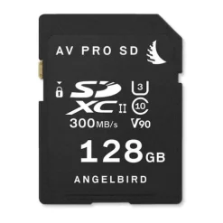 AngelBird Sd Memory Cards>AV Pro 128GB SDXC UHS-II 300MB/s Memory Card - V90