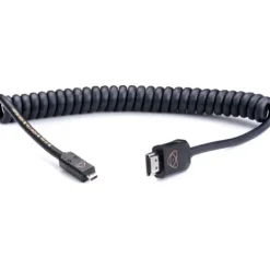 Atomos Video Monitors & Accessories>AtomFlex Micro HDMI to HDMI Coiled Cable 40cm-80cm