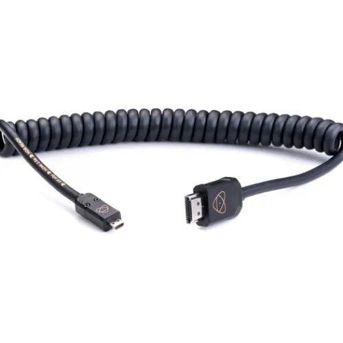 Atomos Video Monitors & Accessories>AtomFlex Micro HDMI to HDMI Coiled Cable 40cm-80cm