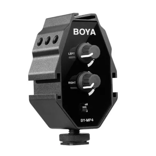 Boya Audio Cables & Adapters|Podcasting>BY-MP4 2-Channel Audio Adapter