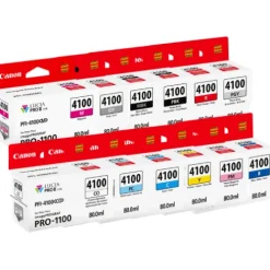 Canon Ink>PFI-4100 Ink Tank Set for Pro-1100 Printer