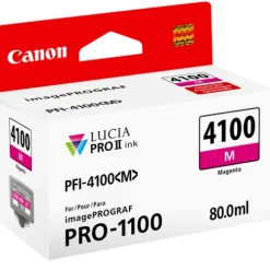 Canon Ink>PFI-4100 Magenta Pigment Ink Tank - 80mL