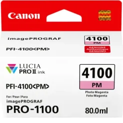 Canon Ink>PFI-4100 Photo Magenta Pigment Ink Tank - 80mL