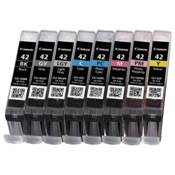 Canon Ink>PGI-42 Ink Tank Set for Pixma PRO-100 - Set of 8