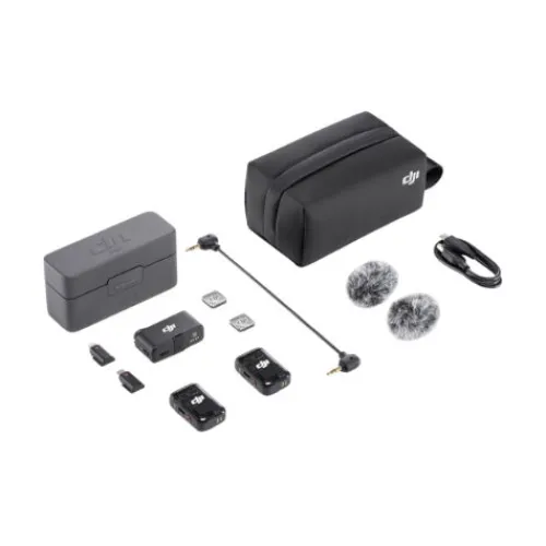 DJI Microphones>Mic 2 (2 TX + 1 RX + Charging Case)