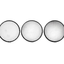 Elinchrom Barndoors, Snoots & Grids>21cm Grid Kit Includes 12/20/30 Grids and Bag