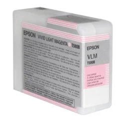 Epson Ink>UltraChrome K3 Ink Cartridge Light Vivid Magenta 80ml for 3880 #T580B