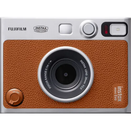 Fujifilm Instant & Film Cameras>Instax Mini Evo Hybrid Instant Camera - Brown
