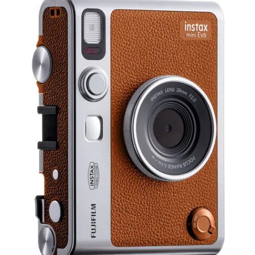 Fujifilm Instant & Film Cameras>Instax Mini Evo Hybrid Instant Camera - Brown
