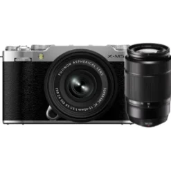 Fujifilm Mirrorless Cameras>X-M5 with XC 15-45mm and XC 50-230mm Kit - Silver