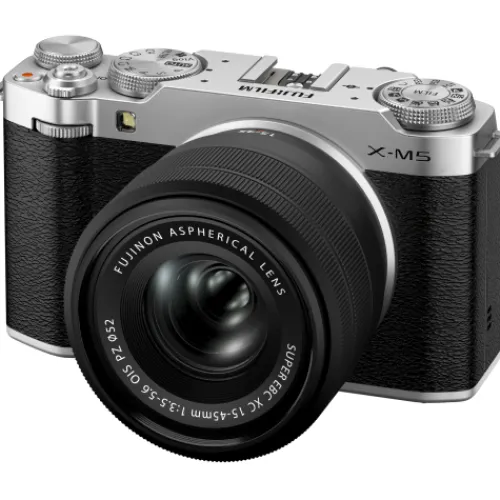 Fujifilm Mirrorless Cameras>X-M5 with XC 15-45mm Kit - Silver