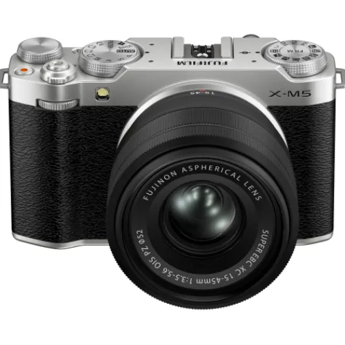 Fujifilm Mirrorless Cameras>X-M5 with XC 15-45mm Kit - Silver