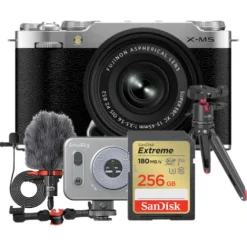 Fujifilm Mirrorless Cameras>X-M5 with XC 15-45mm Video Bundle - Silver