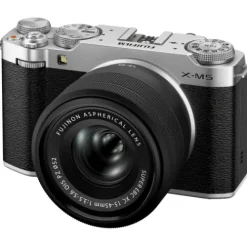 Fujifilm Mirrorless Cameras>X-M5 with XC 15-45mm Video Bundle - Silver