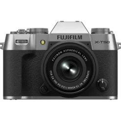 Fujifilm Mirrorless Cameras>X-T50 with XC 15-45mm Lens - Silver