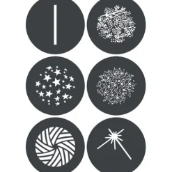 Godox Flash Diffusers & Modifiers>GP-GS3 Gobo Set for MG1200Bi Spotlight Mount