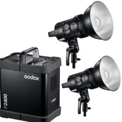 Godox Studio Lighting Kits>P2400 Asymetrical Pack & 2x 2400Ws Heads