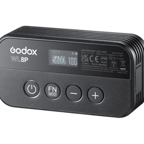 Godox Video & Led Lighting>WL8P Waterproof LED with Lithium Ion Battery