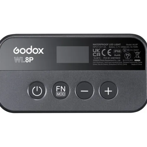 Godox Video & Led Lighting>WL8P Waterproof LED with Lithium Ion Battery