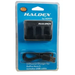 Haldex Battery Chargers & Plates>Triple Battery Charger for GoPro HERO5/6/7