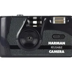 Harman Instant & Film Cameras>Reusable 35mm Camera with Flash & 2 x Kentmere Pan 400 Film