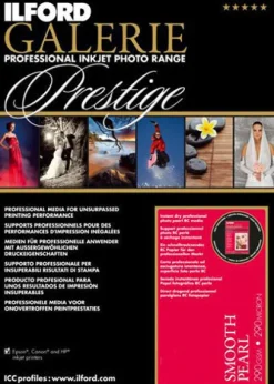 Ilford Paper>Galerie Prestige Smooth Pearl Inkjet Paper - Various Sizes - 5x7inch 100Sheets