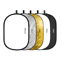 DCW Reflectors, Softboxes & Umbrellas>5-in-1 Collapsible Reflector - 120 x 180cm