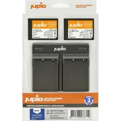 Jupio Battery Chargers & Plates>BLX-1 2x Battery and Dual Charger Kit for Olympus OM-1