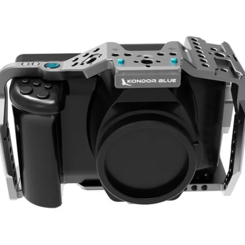 Kondor Blue Camera Cages & Rigs>Blackmagic Pocket 6K Pro Cage - Without Top Handle - Space Grey