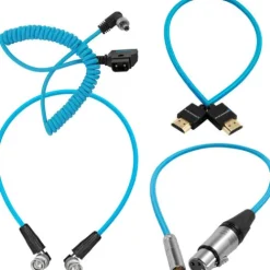 Kondor Blue Cables & Connectors>Blackmagic Video Assist Cable Pack for On-Camera Monitor - Blue