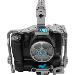 Kondor Blue Camera Cages & Rigs>BMPCC 6K Pro Battery Grip Cage with Top Handle - Space Grey