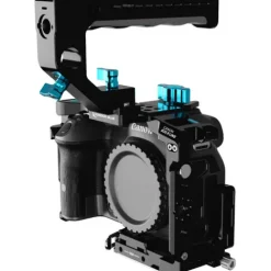 Kondor Blue Camera Cages & Rigs>Canon R7 Arca Cage with Top Handle - Black