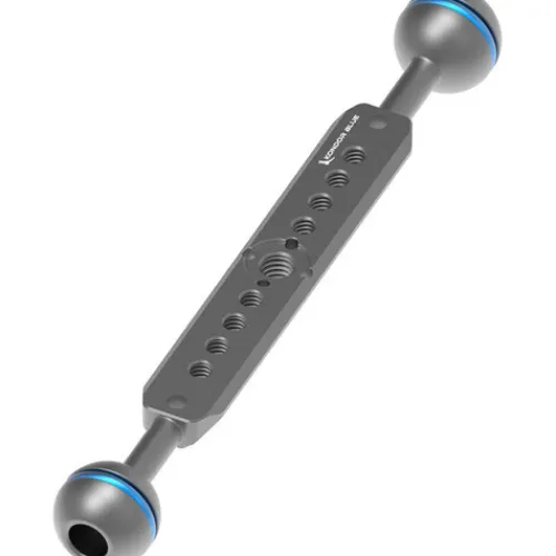 Kondor Blue Camera Cages & Rigs>Cine Magic Arm Extension Bar with Double Ball Head - 8 Inch - Space Grey