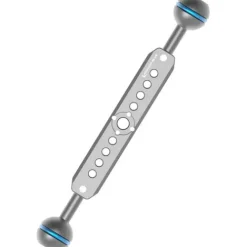 Kondor Blue Camera Cages & Rigs>Cine Magic Arm Extension Bar with Double Ball Head - 8 Inch - Space Grey