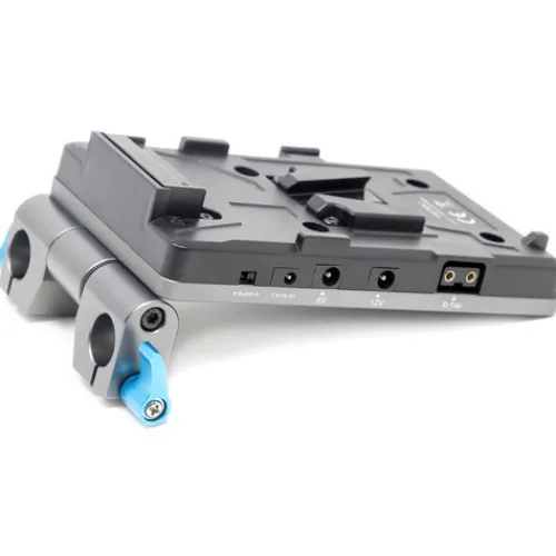 Kondor Blue Camera Cages & Rigs>Cine V Mount Battery Plate for LWS 15mm Rods - Space Grey