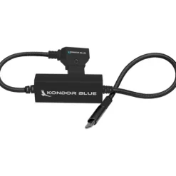 Kondor Blue Cables & Connectors>40cm D-Tap to USB C Power Delivery Cable for Mirrorless Cameras & Laptops - Raven Black