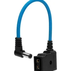 Kondor Blue Cables & Connectors>15cm Male DC Barrel to Female D-Tap Power Adapter Cable - Blue