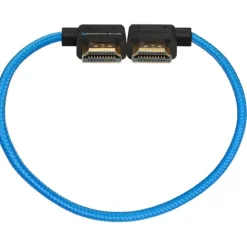 Kondor Blue Video Monitors & Accessories>30cm Right Angle to Left Angle Full HDMI Straight Cable - Blue
