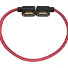 Kondor Blue Video Monitors & Accessories>30cm Right Angle to Left Angle Full HDMI Straight Cable - Cardinal Red