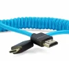 Kondor Blue Cables & Connectors|Video Monitors & Accessories>Coiled Mini HDMI to Full HDMI (30 to 60cm)