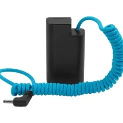 Kondor Blue Cables & Connectors>DC 1.35/3.5 to Lumix S1H Dummy Battery BLJ31 Coiled Cable