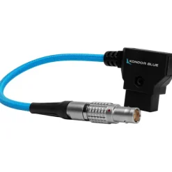 Kondor Blue Cables & Connectors>D-Tap to 2 Pin Lemo Female Adapter Cable for Teradek - 15.2cm - Blue