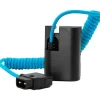 Kondor Blue Cables & Connectors>D-Tap to Canon LPE6 Dummy Battery Cable - Blue