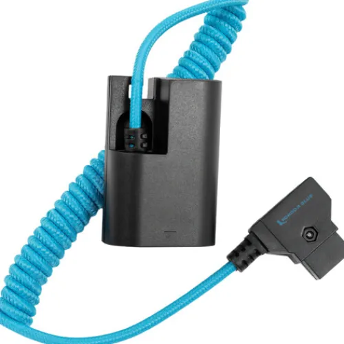 Kondor Blue Cables & Connectors>D-Tap to Canon LPE6 Dummy Battery Cable - Blue