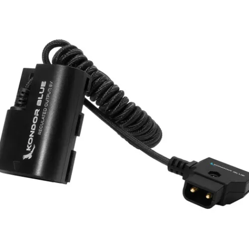 Kondor Blue Cables & Connectors>D-Tap to Canon LPE6 Dummy Battery Cable - Black