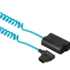 Kondor Blue Cables & Connectors>D-Tap to Nikon Z EN-EL15 Dummy Battery Coiled Cable - Blue