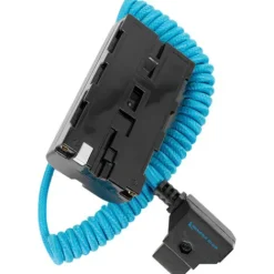 Kondor Blue Cables & Connectors>D-Tap to Sony L Series Dummy Battery NPF Cable - Blue