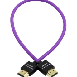 Kondor Blue Video Monitors & Accessories>Gerald Undone MK2 Straight Full HDMI Cable - 45cm - Purple