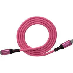 Kondor Blue Sync Cables & Caps>iJustine 1m Lightning to USB-C Charge & Sync Cable - Pink